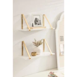 2pk 18" Soloman Wooden Shelves With Brackets White - Kate & Laurel All Things Decor 13 2pk 18" Soloman Wooden Shelves With Brackets White - Kate & Laurel All Things Decor -Home Decor Shop GUEST a4ae09f0 64a1 4d08 aa6b b19dcebc7db6