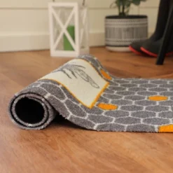 2'x3' ColorStar Bee Hex Door Mat Gray - Bungalow Flooring -Home Decor Shop GUEST a4c866e6 8c4f 4d3f 82ba af920456b642