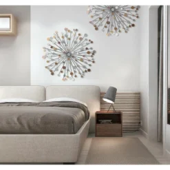 LuxenHome Silver, Black, And Gold Iron Metal Round Abstract Wall Decor 9 LuxenHome Silver, Black, And Gold Iron Metal Round Abstract Wall Decor -Home Decor Shop GUEST a4e74900 2f82 45a9 96f9 54bed97a2cc5