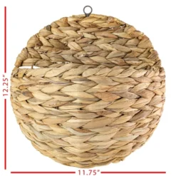 Braided Wall Pocket Water Hyacinth & Metal - Foreside Home & Garden 9 Braided Wall Pocket Water Hyacinth & Metal - Foreside Home & Garden -Home Decor Shop GUEST a5120e5c 7489 4dbb 8060 e4821d831f97
