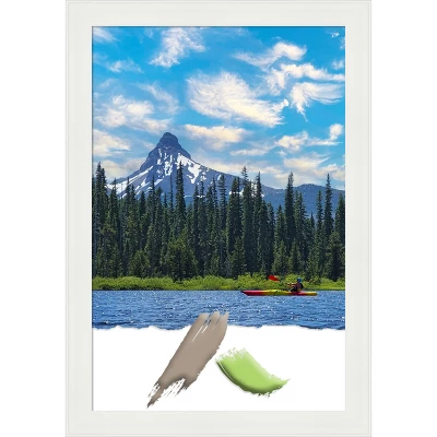 Amanti Art Vanity White Narrow Picture Frame 9 Amanti Art Vanity White Narrow Picture Frame - Image 9