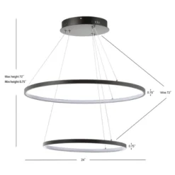 24" Metal Round Brice Chandelier (Includes Energy Efficient Light Bulb) Black - JONATHAN Y 6 24" Metal Round Brice Chandelier (Includes Energy Efficient Light Bulb) Black - JONATHAN Y -Home Decor Shop GUEST a5de8242 449c 4470 a2ec 12c47e2b153a