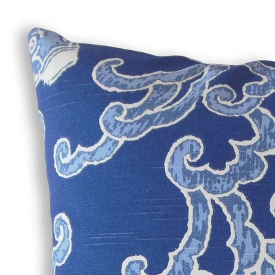 18"x18" Pisces Aegean Square Throw Pillow Blue - The Pillow Collection 2 18"x18" Pisces Aegean Square Throw Pillow Blue - The Pillow Collection - Image 2