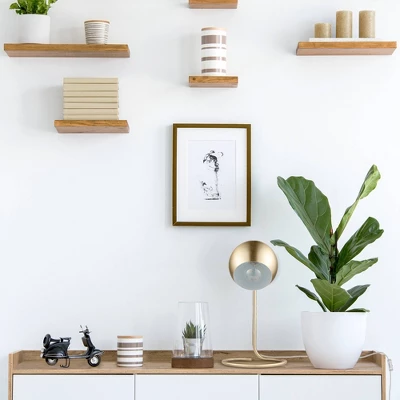 15" Richmond Desk Lamp With Inner Shade Matte Brass - Globe Electric 2 15" Richmond Desk Lamp With Inner Shade Matte Brass - Globe Electric - Image 2