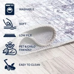 Didim Boho Gray Medallion Washable Area Rug - JONATHAN Y -Home Decor Shop GUEST a85576b2 9eb6 4bcf 83ee 9e6ab7ca294d