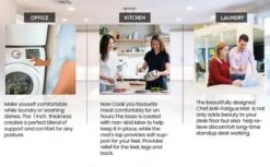 J&V TEXTILES 20" X 55" Oversized Cushioned Anti-Fatigue Kitchen Runner Mat (Abstract) -Home Decor Shop GUEST a897cde6 d06c 4deb b915 757c68e06f72 1