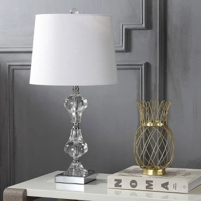 26" Crystal Chloe Table Lamp (Includes LED Light Bulb) Clear - JONATHAN Y 2 26" Crystal Chloe Table Lamp (Includes LED Light Bulb) Clear - JONATHAN Y - Image 2