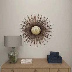 Metal Sunburst Wall Decor With Capiz Accent Gold - Olivia & May 21 Metal Sunburst Wall Decor With Capiz Accent Gold - Olivia & May -Home Decor Shop GUEST a9912f13 d8f7 4e43 8cb2 85658ebf38e9