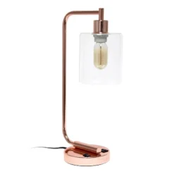 Modern Iron Desk Lamp With USB Port And Glass Shade - Lalia Home -Home Decor Shop GUEST aa35e81e 4505 4b7e 8869 1900cb7f789d