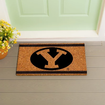 Evergreen Brigham Young University Logo Turf Mat, Brown- 28 X 16 Inches Indoor Outdoor Doormat 4 Evergreen Brigham Young University Logo Turf Mat, Brown- 28 X 16 Inches Indoor Outdoor Doormat - Image 4