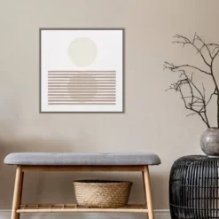 22" X 22" Reflection I Neutral By Moira Hershey Framed Canvas Wall Art Gray Wash - Amanti Art -Home Decor Shop GUEST abb462ae 9a3c 4a54 a805 7e9f4f7f66fe