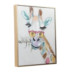 Canvas Giraffe Framed Wall Art With Gold Frame - CosmoLiving By Cosmopolitan -Home Decor Shop GUEST ac0fd8a7 1a47 49ee a867 59a1dc386dba