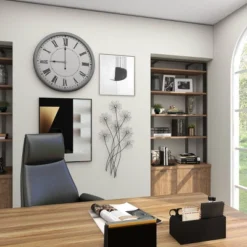 Metal Floral 3D Wire Wall Decor With Crystal Embellishments Black - Olivia & May -Home Decor Shop GUEST b1454f9a 24c6 4b0b 9512 edc67e8d11ac