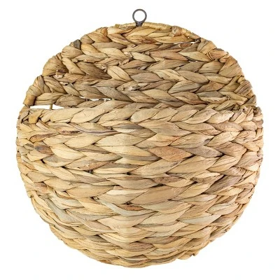 Braided Wall Pocket Water Hyacinth & Metal - Foreside Home & Garden 4 Braided Wall Pocket Water Hyacinth & Metal - Foreside Home & Garden - Image 4
