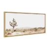 18" X 40" Sylvie Lone Joshua Tree By Amy Peterson Art Studio Framed Wall Canvas Natural - Kate & Laurel All Things Decor