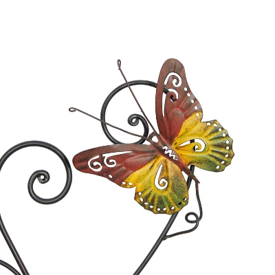 29" X 15" Iron Eclectic Butterfly Wall Décor - Olivia & May 5 29" X 15" Iron Eclectic Butterfly Wall Décor - Olivia & May - Image 5