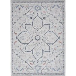 Nicole Curtis Machine Washable Series 1 Farmhouse Medallion Indoor Rug -Home Decor Shop GUEST b42342d4 f484 4123 8c24 6cdc279cd00e