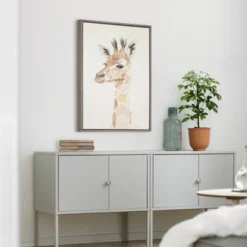 23" X 33" Sylvie Watercolor Alpaca Framed Canvas Wall Art By Patricia Shaw Gray - Kate And Laurel 11 23" X 33" Sylvie Watercolor Alpaca Framed Canvas Wall Art By Patricia Shaw Gray - Kate And Laurel -Home Decor Shop GUEST b49c2cc4 d44e 44a9 9f1f 14276f58c8fb