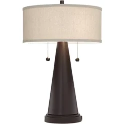 Franklin Iron Works Craig Rustic Farmhouse Accent Table Lamps 23" High Set Of 2 Bronze With USB Charging Port Natural Drum Shade For Bedroom Desk 12 Franklin Iron Works Craig Rustic Farmhouse Accent Table Lamps 23" High Set Of 2 Bronze With USB Charging Port Natural Drum Shade For Bedroom Desk -Home Decor Shop GUEST b4db524b 1cf7 4651 9690 a163202b6e66