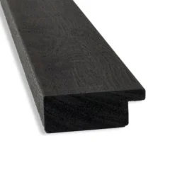 40" X 28" Non-Beveled Rustic Plank Espresso Narrow Wall Mirror - Amanti Art