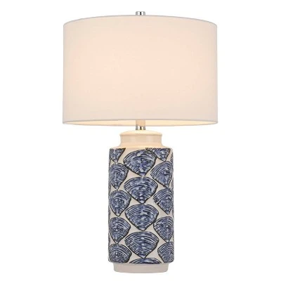 Pair Of Transitional Styled Ceramic Table Lamps With Drum Shade - Cal Lighting 2 Pair Of Transitional Styled Ceramic Table Lamps With Drum Shade - Cal Lighting - Image 2