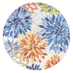 NuLOOM Rosana Floral Machine Washable Indoor/Outdoor Area Rug -Home Decor Shop GUEST b58577da c030 4b39 8c92 48ee99c800c2