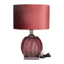 Glam Velvet Table Lamp Dark Red - Olivia & May -Home Decor Shop GUEST b7bbbab7 becd 4af5 856c eacb2ed94634