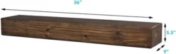 Mantels Direct Dakota Rustic Wood Fireplace Mantel Shelf -Home Decor Shop GUEST b85593dd 5ecd 42ee a75f 20482f6c1747