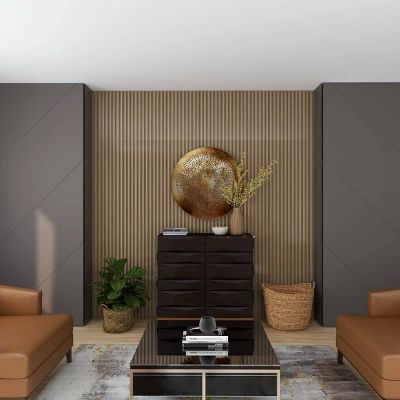 Metal Plate Wall Decor With Moroccan Pattern Gold - Olivia & May 7 Metal Plate Wall Decor With Moroccan Pattern Gold - Olivia & May - Image 7