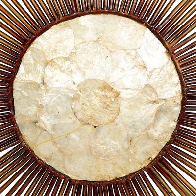 Metal Sunburst Wall Decor With Capiz Accent Gold - Olivia & May 15 Metal Sunburst Wall Decor With Capiz Accent Gold - Olivia & May - Image 15