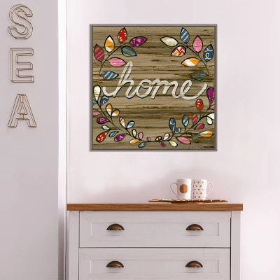 22" X 22" Love And Laughter IV By June Erica Vess Framed Canvas Wall Art Gray Wash - Amanti Art 8 22" X 22" Love And Laughter IV By June Erica Vess Framed Canvas Wall Art Gray Wash - Amanti Art - Image 8