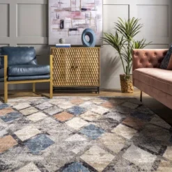 NuLOOM Saoirse Distressed Trellis Area Rug -Home Decor Shop GUEST bbd2cd33 09a9 495a 8acb 3f32a79a5e91