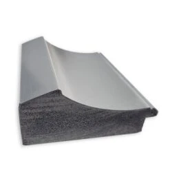 32" X 32" Non-Beveled Peak Polished Nickel Bathroom Wall Mirror - Amanti Art