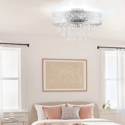 24" 3-Light Giselle Chandelier Polished Gold - River Of Goods 2 24" 3-Light Giselle Chandelier Polished Gold - River Of Goods - Image 2