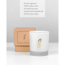 Craft & Kin White Frosted Scented Soy Candles 13 Craft & Kin White Frosted Scented Soy Candles -Home Decor Shop GUEST bfcb8295 b7c7 4ff4 b596 7303f9f22645