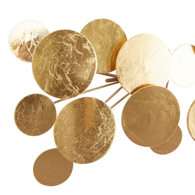 Metal Plate Wall Decor Gold - CosmoLiving By Cosmopolitan 1 Metal Plate Wall Decor Gold - CosmoLiving By Cosmopolitan