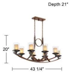 Franklin Iron Works Tafford Mahogany Wood Linear Pendant Chandelier 43 1/4" Wide Rustic Farmhouse Clear Glass 8-Light Fixture For Dining Room Kitchen 15 Franklin Iron Works Tafford Mahogany Wood Linear Pendant Chandelier 43 1/4" Wide Rustic Farmhouse Clear Glass 8-Light Fixture For Dining Room Kitchen -Home Decor Shop GUEST c26f402d a13c 4e1e b6c4 d3d06e4f8dd8