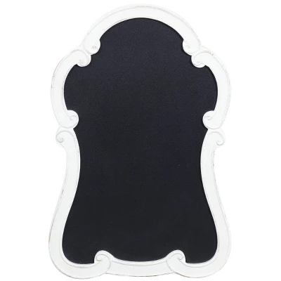 Wood Sign Arched Wall Decor With Chalkboard White - Olivia & May 1 Wood Sign Arched Wall Decor With Chalkboard White - Olivia & May