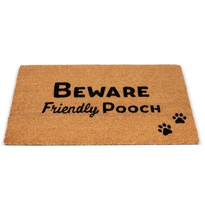 BirdRock Home Friendly Pooch Coir Front Door & Entry Doormat - 18" X 30" 1 BirdRock Home Friendly Pooch Coir Front Door & Entry Doormat - 18" X 30"