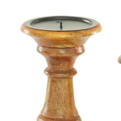 Set Of 3 Rustic Pillar Candle Holder - Olivia & May -Home Decor Shop GUEST c5ece8bc 7435 4c0c aa3f 48968cb8e5ec