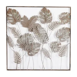 30" X 30" Metal Leaf Tall Cut-Out Wall Decor With Intricate Laser Cut Designs Green - Olivia & May -Home Decor Shop GUEST c6a9c495 4506 4008 acdf 2bb59d600ddd