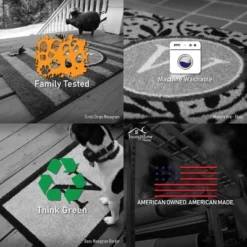 2'x3' ColorStar Hook Knit Door Mat Red - Bungalow Flooring -Home Decor Shop GUEST c6b6a7a9 4eb4 46e4 adb5 94b131214201 2