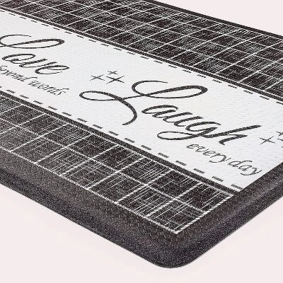 Kate Aurora Montauk Accents Anti Fatigue Memory Foam 18" X 30" Live~Love~Laugh Kitchen Floor Mats With Beveled Edges 4 Kate Aurora Montauk Accents Anti Fatigue Memory Foam 18" X 30" Live~Love~Laugh Kitchen Floor Mats With Beveled Edges - Image 4