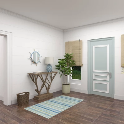 Wood Sail Boat Ship Wheel Wall Mirror With Netting Accent White - Olivia & May 11 Wood Sail Boat Ship Wheel Wall Mirror With Netting Accent White - Olivia & May - Image 11