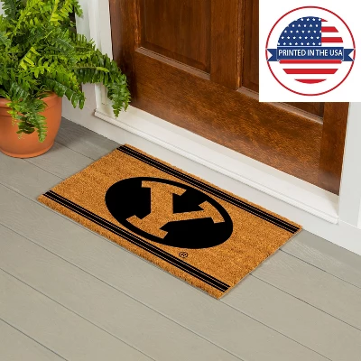 Evergreen Brigham Young University Logo Turf Mat, Brown- 28 X 16 Inches Indoor Outdoor Doormat 5 Evergreen Brigham Young University Logo Turf Mat, Brown- 28 X 16 Inches Indoor Outdoor Doormat - Image 5