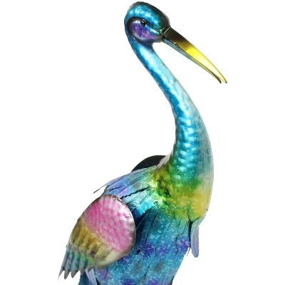 Sunnydaze Decor Sunnydaze Metal Crane Outdoor Garden Statue Yard Art Sculpture - 29" 2 Sunnydaze Decor Sunnydaze Metal Crane Outdoor Garden Statue Yard Art Sculpture - 29" - Image 2