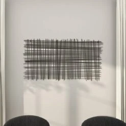 Metal Geometric Overlapping Lines Cross Hatch Wall Decor Black - Olivia & May -Home Decor Shop GUEST ca0e5d85 3f38 4d99 9c25 41989a6665b5