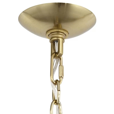 Vienna Full Spectrum DeMallo Gold Chandelier 26" Wide French Scroll Arm Clear Crystal 6-Light Fixture For Dining Room House Foyer Kitchen Island Home 5 Vienna Full Spectrum DeMallo Gold Chandelier 26" Wide French Scroll Arm Clear Crystal 6-Light Fixture For Dining Room House Foyer Kitchen Island Home - Image 5