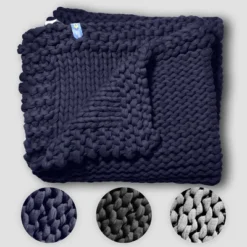 Handmade Chunky-Knit Weighted Blanket, 100% Cotton No Fillers, All-Season Soft & Calming By California Design Den 9 Handmade Chunky-Knit Weighted Blanket, 100% Cotton No Fillers, All-Season Soft & Calming By California Design Den -Home Decor Shop GUEST cc2ab5c5 74a9 470f a50c 0d4169a1c6af