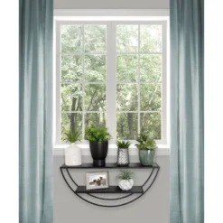 26" X 11" Tancill Half Circle Wall Shelf - Kate & Laurel All Things Decor -Home Decor Shop GUEST cc6a2a4d d95b 4501 aeab d470aed4eead